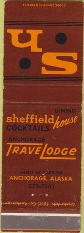 Matchbook Cover - Travel Lodge Anchorage AL Barlow motel