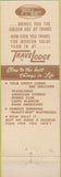 Matchbook Cover - Travel Lodge No Town Brown motel