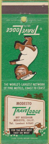 Matchbook Cover - Travel Lodge Modesto CA Needham