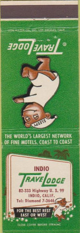 Matchbook Cover - Travel Lodge Indio CA Hwy 99 motel