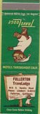 Matchbook Cover - Travel Lodge Fullerton CA Spadra Rd