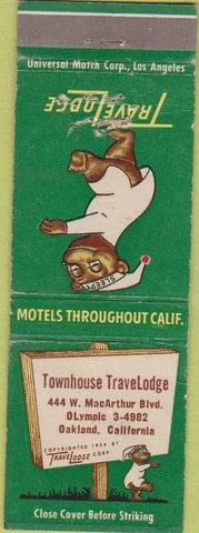 Matchbook Cover - Travel Lodge Motel Oakland CA Townhouse