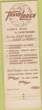 Matchbook Cover - Travel Lodge Motel NO TOWN