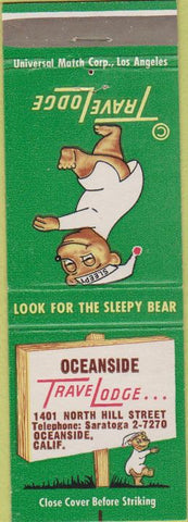 Matchbook Cover - Travel Lodge Motel Oceanside CA