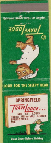 Matchbook Cover - Travel Lodge Motel Springfield MO