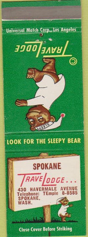 Matchbook Cover - Travel Lodge Motel Spokane WA