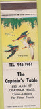Matchbook Cover - The Captain's Table Restaurant Chatham MA