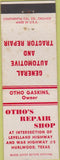 Matchbook Cover - Otho's Repair Shop Auto Hurlwood TX WEAR