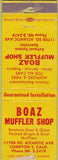 Matchbook Cover - Boaz Muffler Shop Compton CA WEAR