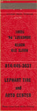 Matchbook Cover - Lephart Tire  and  Auto Somerset PA Red