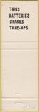 Matchbook Cover - Lephart Tire  and  Auto Somerset PA Red