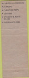 Matchbook Cover - Dandoy Glass Co Torrance CA red