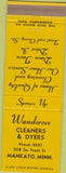 Matchbook Cover - Wandersee Dry Cleaners Mankato MN