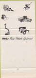 Matchbook Cover - Hertz Rental Equipment Miami Pompano Beach FL SAMPLE 30 Strike