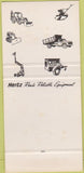Matchbook Cover - Hertz Rental Equip East Chicago IN Elmhurst SAMPLE 30 Strike