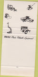 Matchbook Cover - Hertz Rental Equip Seattle WA Tacoma Portland SAMPLE 30 Strike