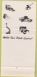 Matchbook Cover - Hertz Rental Jacksonville Tampa Orlando FL SAMPLE 30 Strike