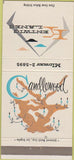 Matchbook Cover - Kentwig Lanes Bowling Vallejo CA Billiards 30 Strike