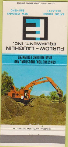 Matchbook Cover - Furlow Laughlin Tractors Baton Rouge New Orleans LA 30 Strike