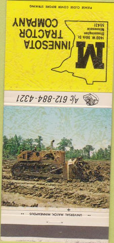 Matchbook Cover - Minnesota Tractor Co Bloomington MN Allis Chalmers 30 Strike