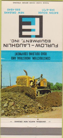 Matchbook Cover - Furlow Laughlin Tractors Baton Rouge New Orleans LA 30 Strike
