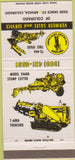 Matchbook Cover - Vermeer Sales Service tractors Arvada CO 30 Strike