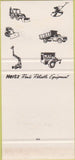 Matchbook Cover - Hertz Rental Equip Norcross Atlanta GA SAMPLE 30 Strike