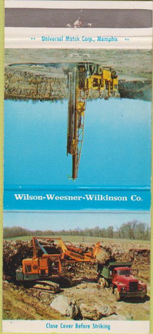 Matchbook Cover - Wilson Weesner Tractors Nashville TN Knoxville 30 Strike