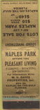 Matchbook Cover - Naples Park FL Lots WEAR
