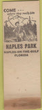Matchbook Cover - Naples Park FL Lots WEAR