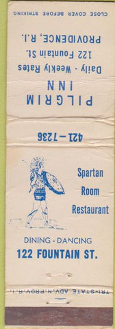 Matchbook Cover - Pilgrim Inn Providence RI POOR
