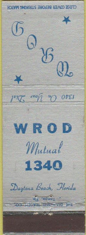 Matchbook Cover - WROD Radio Daytona Beach FL AM 1340