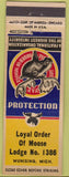 Matchbook Cover - Moose Lodge Munising MI