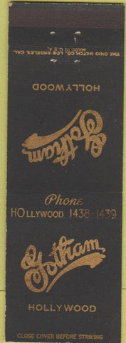 Matchbook Cover - Gotham Hollywood CA