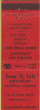 Matchbook Cover - Snow St Cafe Providence RI
