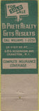 Matchbook Cover - FA Di Prete Realty Co Realtor Cranston RI WEAR