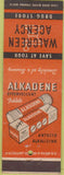 Matchbook Cover - Alkadene Antacid Walgreens Drug