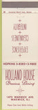 Matchbook Cover - Holland House Warwick RI
