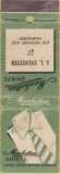 Matchbook Cover - Manhattan Shirts men's clothes Sylvester Pawtucker RI POOR