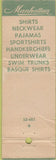 Matchbook Cover - Manhattan Shirts men's clothes Sylvester Pawtucker RI POOR