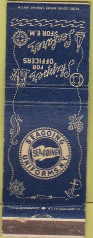 Matchbook Cover - Military Uniforms Shipper Seafarer Navy