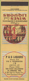 Matchbook Cover - P and G Liquor El Dorado AR