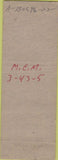 Matchbook Cover - Cloggy's Inn Minneapolis MN pinup CREASE