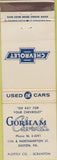 Matchbook Cover - Gorham Chevrolet Easton PA CREASE