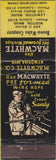 Matchbook Cover - Macwhyte Wire Rope Lewiston ME Brown Wales