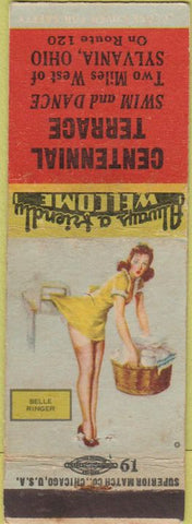 Matchbook Cover - Centennial Terrace Sylvania OH pinup