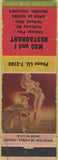 Matchbook Cover - Mac and I Restaurant Holland OH pinup WEAR