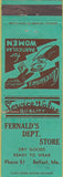 Matchbook Cover - Fernald's Department Store Belfast ME WEAR