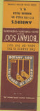 Matchbook Cover - Botany 500 Men's Suits Niagara Falls NY