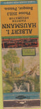 Matchbook Cover - Albert Hausmann Painter Bangor PA WORN